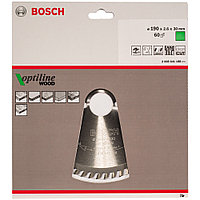 Пильный диск 190х2,6х30 мм Z60 Optiline Wood BOSCH (2608641188)