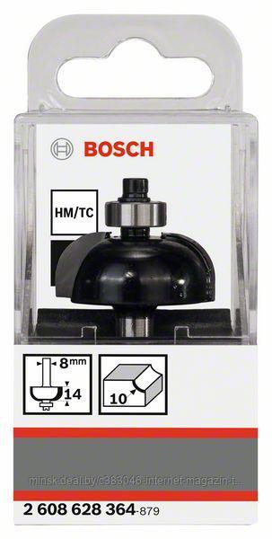 Фреза галтельная R10 D32.7x14x55 / хв 8 мм BOSCH (2608628364) - фото 1 - id-p114592108