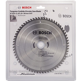 Пильный диск 210х2,4х30 мм Z64 ECO for Aluminium BOSCH (2608644391)