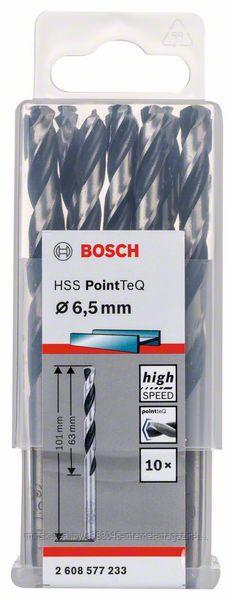 Сверло по металлу 6,5х101 мм HSS PointTeQ (10 шт) BOSCH (2608577233) - фото 1 - id-p114593683