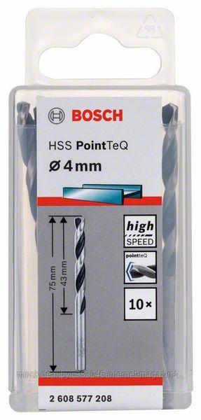 Сверло по металлу 4,0х43 мм HSS PointTeQ (10 шт) BOSCH (2608577208) - фото 1 - id-p114594594