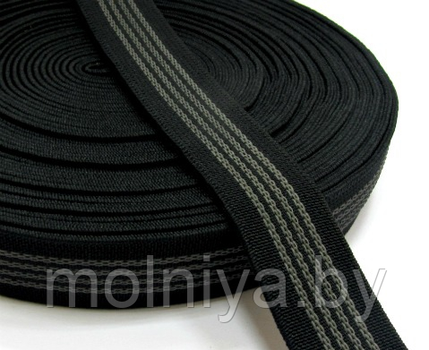 резинка ткацкая с латексои 25 мм. черная - фото 1 - id-p114615974