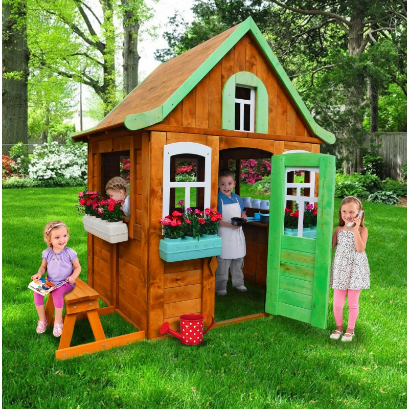 Игровой домик для детей из дерева - фото 2 - id-p114616024