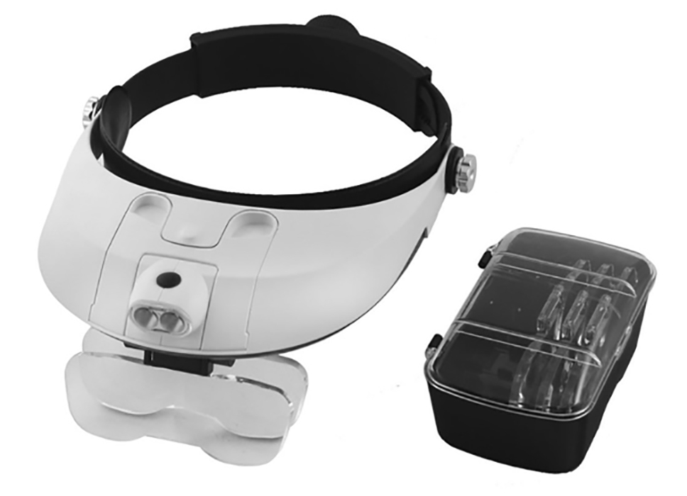 Бинокуляр Лупа-очки с подсветкой MG81001-G - фото 4 - id-p114616198