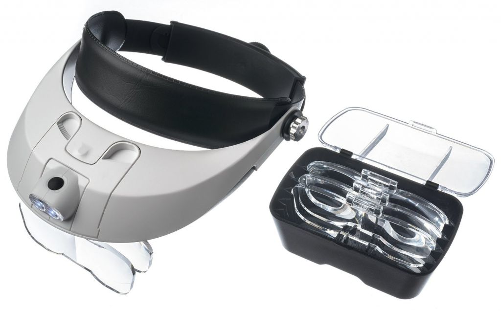 Бинокуляр Лупа-очки с подсветкой MG81001-G - фото 3 - id-p114616198