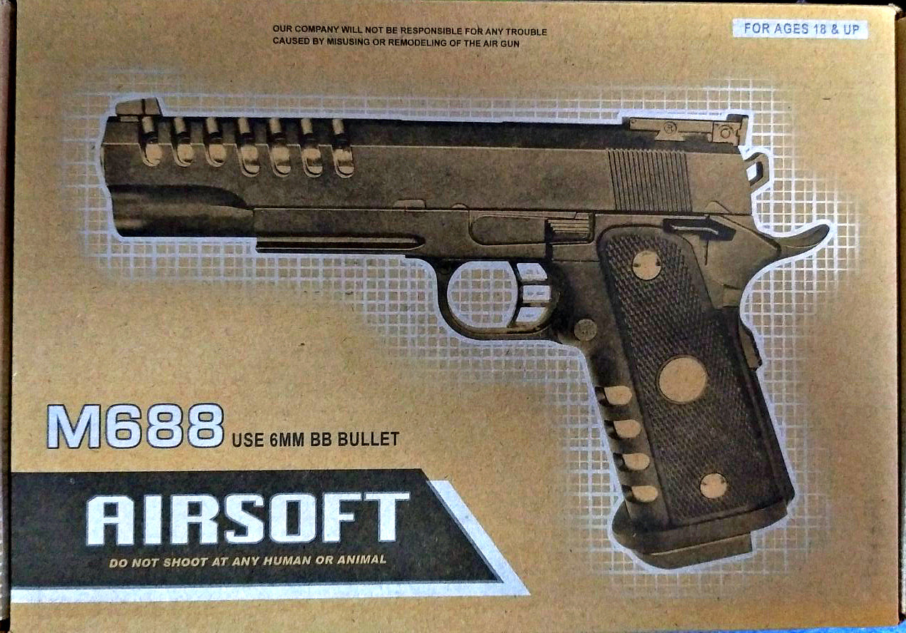 Пистолет детский металлический M688 - фото 2 - id-p114616169