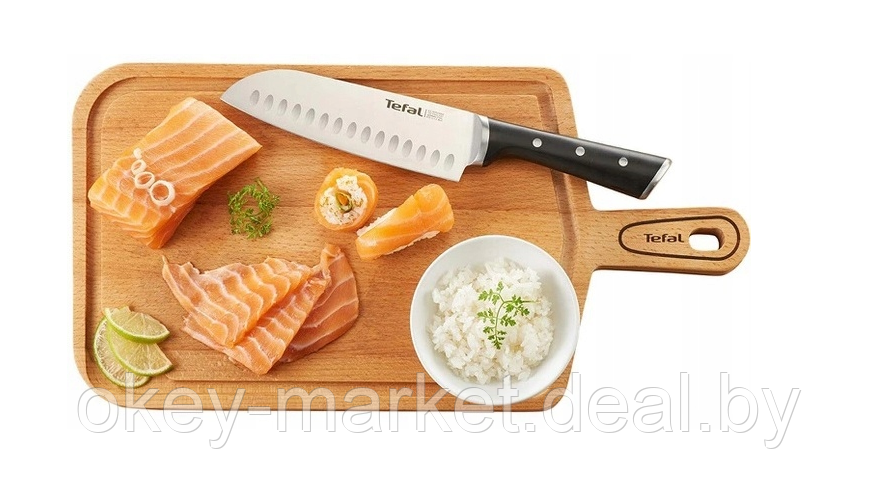 Набор кухонных ножей Tefal Ice Force с подставкой 6 предметов - фото 7 - id-p114637761