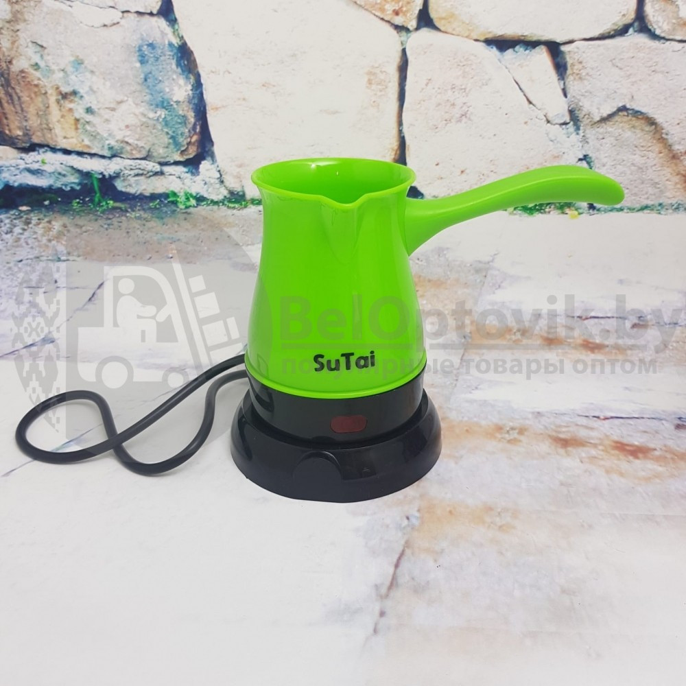 Кофеварка (турка) электрическая SuTai, 500мл Зеленая. Вкуснейший кофе дома - фото 10 - id-p114647877