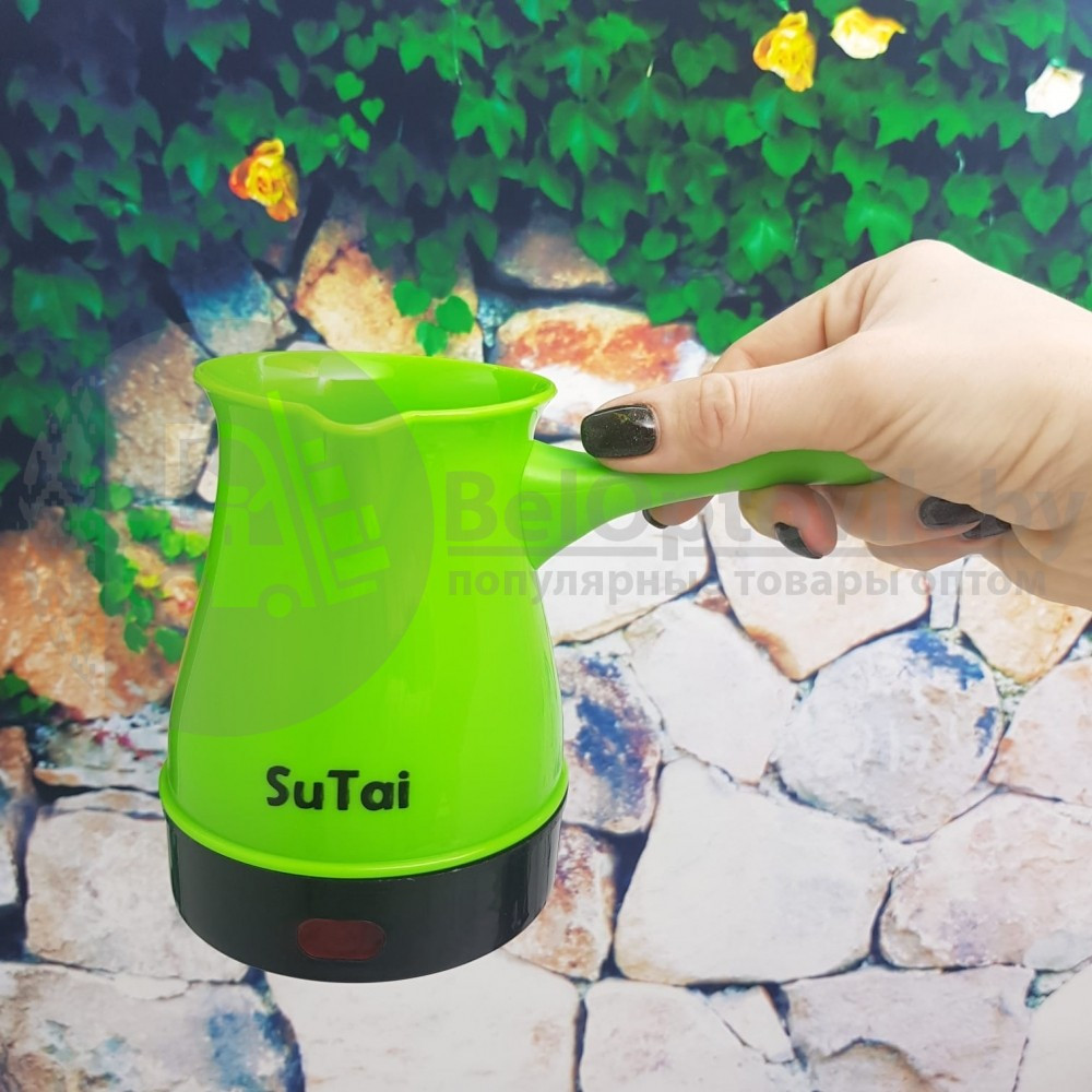 Кофеварка (турка) электрическая SuTai, 500мл Зеленая. Вкуснейший кофе дома - фото 3 - id-p114647877
