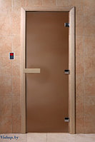 Дверь для сауны Doorwood Теплая ночь 700x1800 бронза матовая