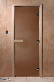 Дверь для сауны Doorwood Теплая ночь 800x1900 бронза матовая