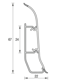 Плинтус напольный ИДЕАЛ 67мм ЭЛИТ КЕМПАС 331 длина 2,5 м.п. - фото 2 - id-p114671423