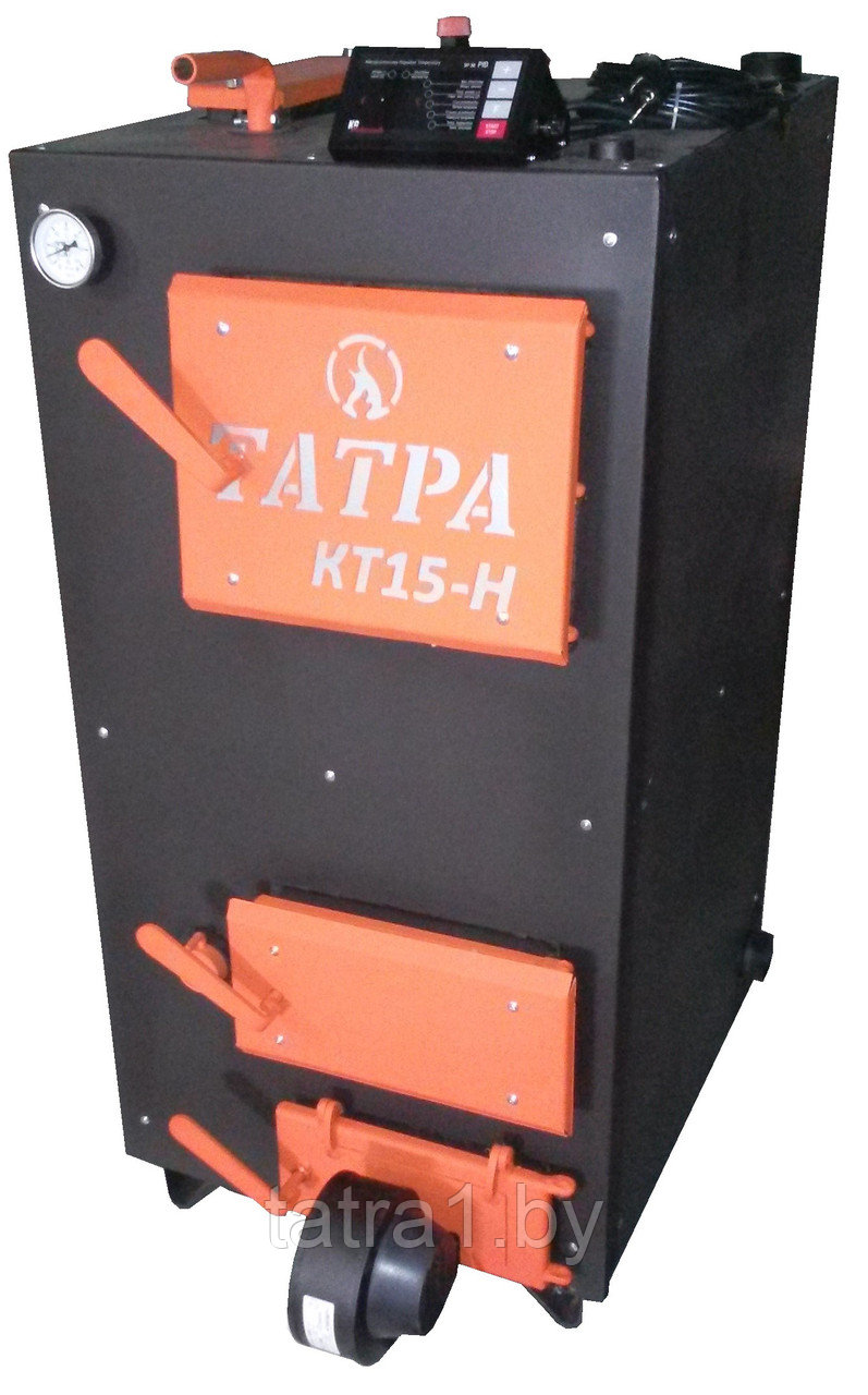 Котел Татра КТ15-Н  Сталь 6 мм отопления твердотопливный длительного горения для дома на дровах