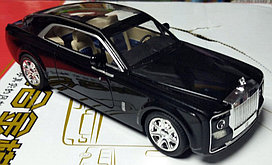 Коллекционная машинка металл Роллс Ройс Rolls Royce Sweptail 22 СМ свет, звук Автопром