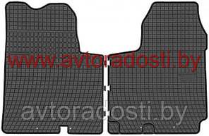 Коврики резиновые для Renault Trafic / Opel Vivaro / Nissan Primastar (2001-2014) 1-й ряд / (Frogum)