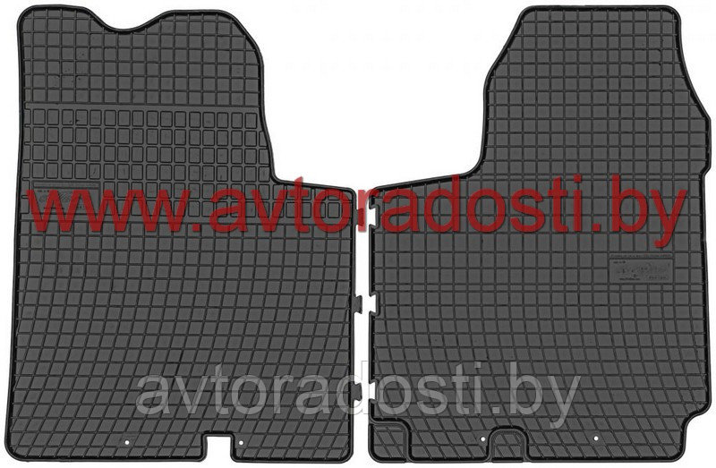 Коврики резиновые для Renault Trafic / Opel Vivaro / Nissan Primastar (2001-2014) 1-й ряд / (Frogum) - фото 1 - id-p75782957