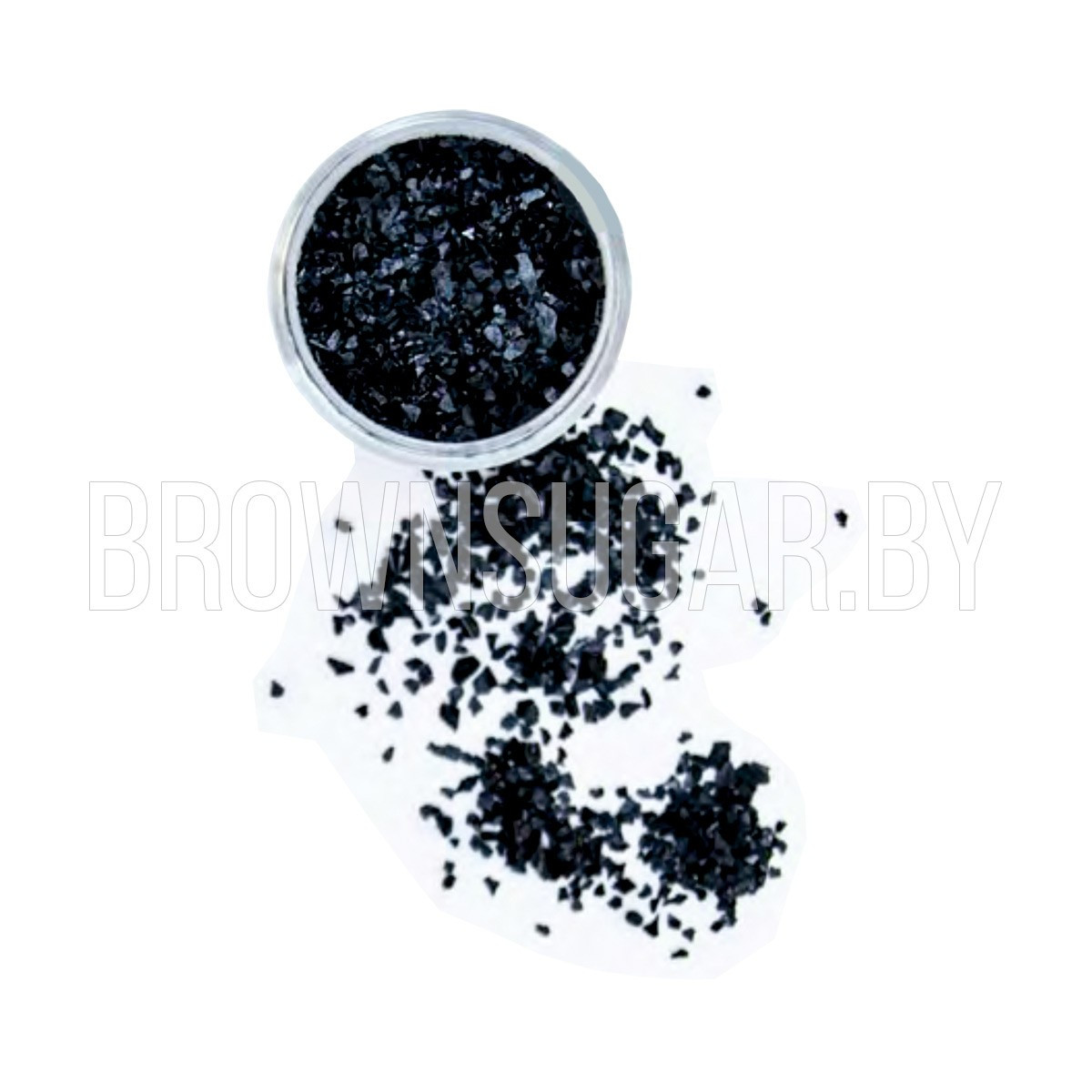 Блёстки цвет Чёрный GLT 28.3 Sweety Kit (Россия, 4 гр, фракция 3-5 мм) - фото 1 - id-p113643333