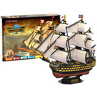 3D пазл картонный корабль Виктория (HMS Victory 1765) BD-T035s 140 деталей