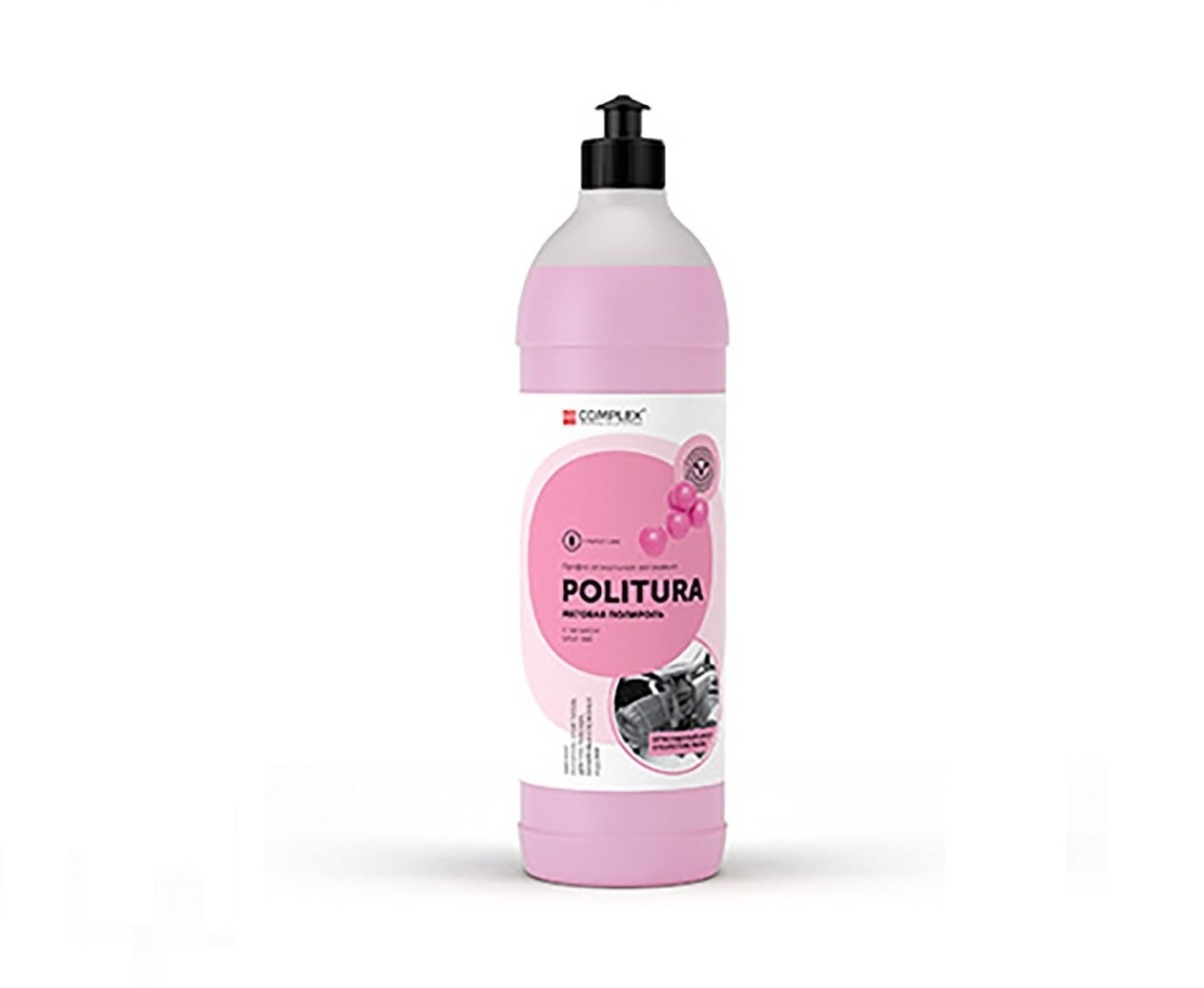 Politura - Матовая полироль-очиститель для пластиковых, виниловых и кожаных изделий | Complex | Бабл гам, 1л - фото 1 - id-p114744857
