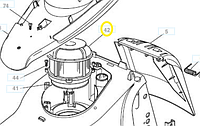 Электродвигатель для ELM3700 1300w [664563659] MAKITA 664563651 (оригинал)