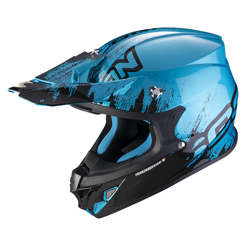 Шлем Scorpion VX-21 AIR MUDIRT Черно-синий , XS - фото 1 - id-p114789155