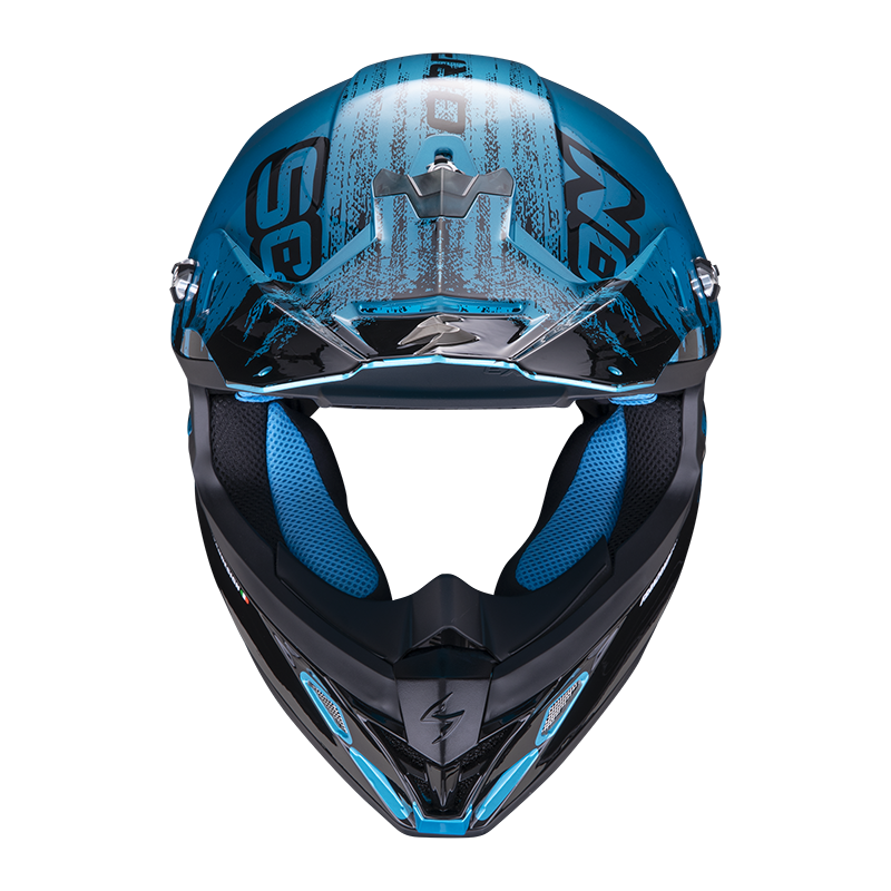 Шлем Scorpion VX-21 AIR MUDIRT Черно-синий , XS - фото 2 - id-p114789155