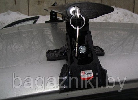 Багажник Dromader (D-1, D-2, D-3, D-4, D-5) с поперечинами Aero-Alfa Black с замком - фото 3 - id-p106690002