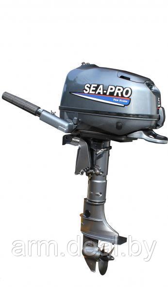 Лодочный мотор Sea-Pro F5S (139 см3), четырехтактный (копия YAMAHA F5) + бак 12.0 л - фото 2 - id-p114837680