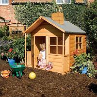 Игровой домик для детей из дерева (блок-хаус)