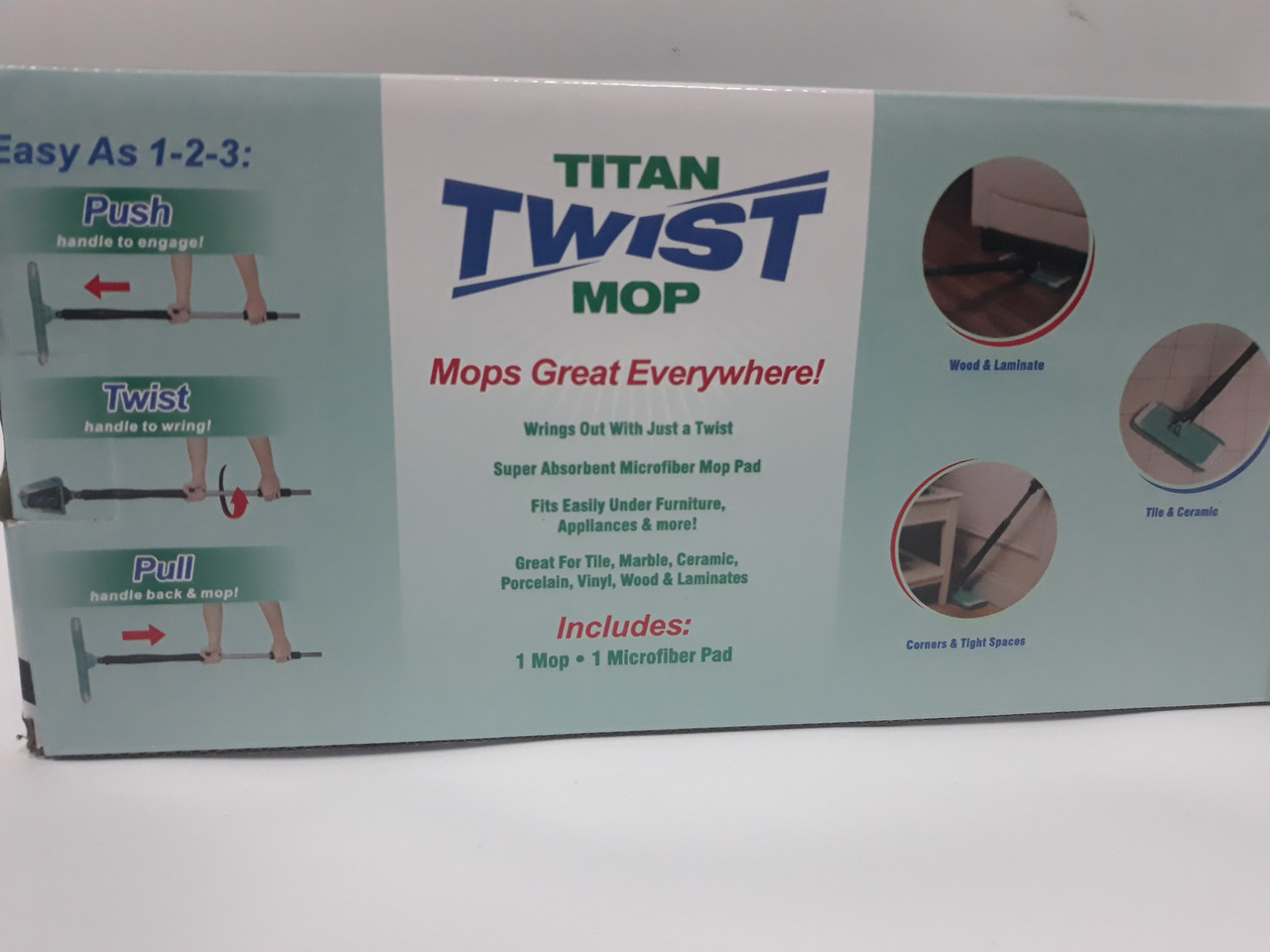 Самоотжимающаяся швабра Titan Twist Mop - фото 5 - id-p114846025