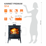 Чугунная печь KAWMET Premium S14 (6,5 кВт), фото 5