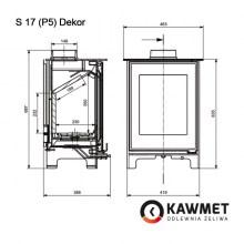Чугунная печь KAWMET Premium S17 Dekor (4,9 kW) - фото 4 - id-p114846632