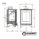 Чугунная печь KAWMET Premium S16 (4,9 кВт), фото 5