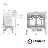 Чугунный камин KAWMET Premium S10 (13,9 кВт), фото 3
