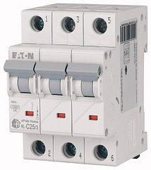 Eaton HL 3P 25A, тип С, 4,5 кА, 3М Автоматический выключатель