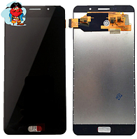 Экран для Samsung A7 2016 (SM-A710) с тачскрином OLED, цвет: черный