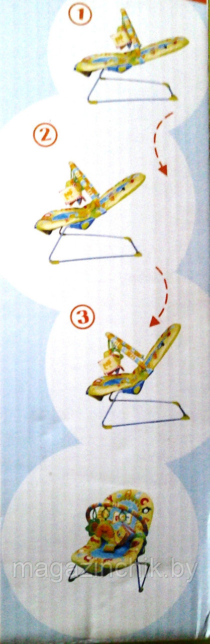 Детский шезлонг La-Di-Da Веселый алфавит 20122-2 с вибрацией и мелодией купить в Минске - фото 6 - id-p6765095