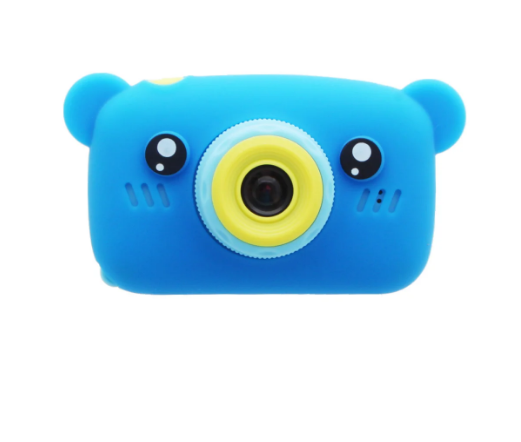 NEW design! Детский фотоаппарат Zup Childrens Fun Camera со встроенной памятью и играми ГОЛУБОЙ - фото 3 - id-p114884110