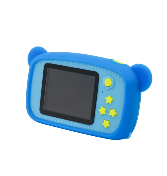 NEW design! Детский фотоаппарат Zup Childrens Fun Camera со встроенной памятью и играми ГОЛУБОЙ - фото 6 - id-p114884110