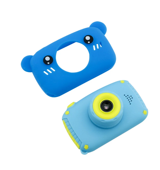 NEW design! Детский фотоаппарат Zup Childrens Fun Camera со встроенной памятью и играми ГОЛУБОЙ - фото 4 - id-p114884110