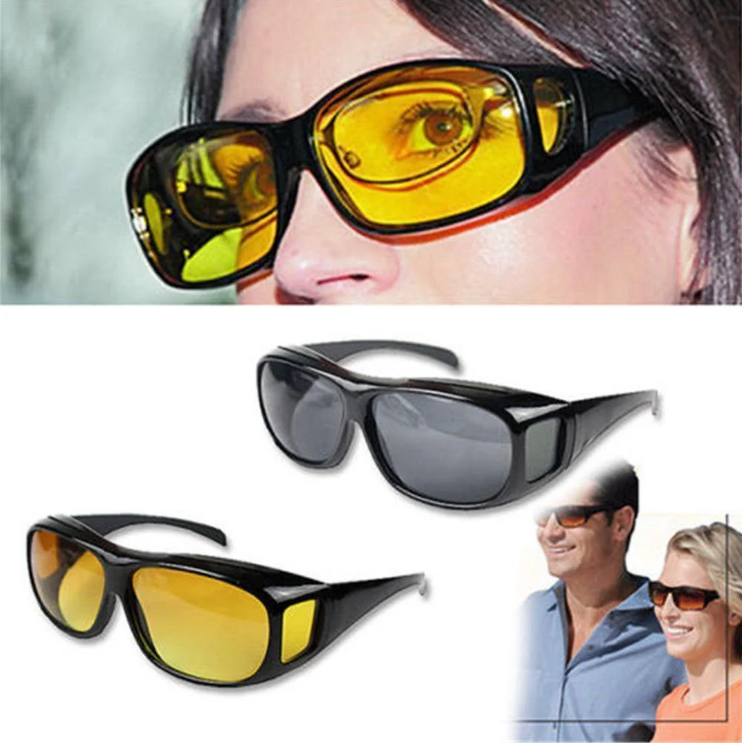 Защитные очки HD Vision (защита от УФ лучей и яркого света, антибликовые) - 2 шт - фото 2 - id-p114885187