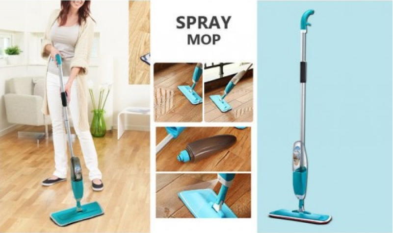 Швабра с распылителем Healthy Spray Mop цвет зеленый - фото 7 - id-p114886196