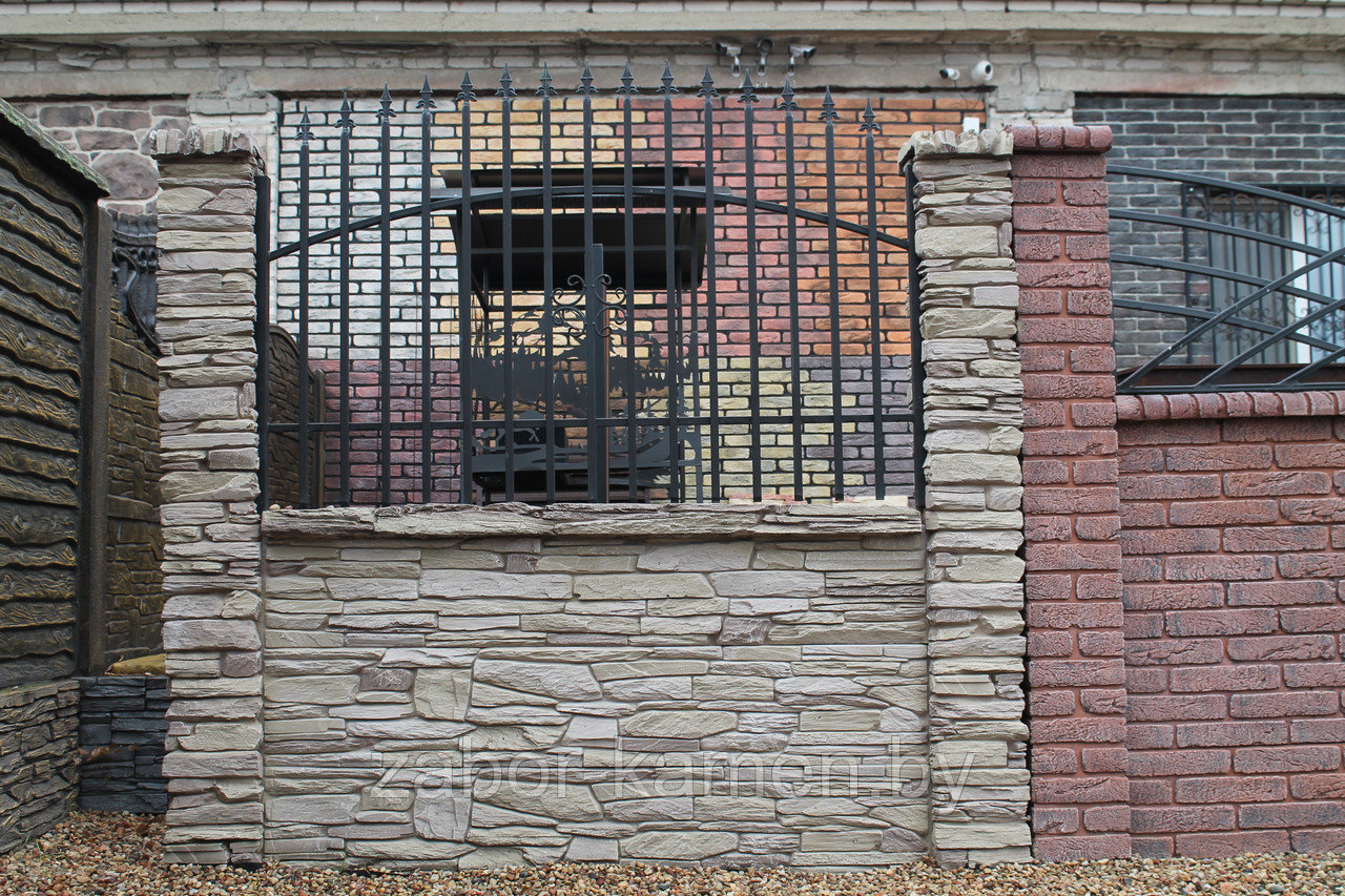 Забор бетонный двухсторонний ТОРОНТО (3 панели), фото 1