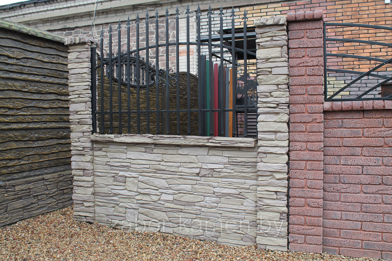 Забор бетонный двухсторонний ТОРОНТО (3 панели) - фото 2 - id-p94489652