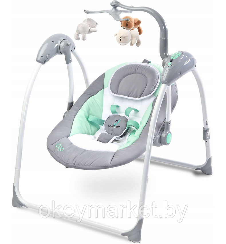 Электрокачели для новорожденных Caretero Loop | Graphite