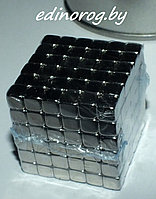 Неокуб NeoCube Серебреный квадратный 216 шт 5 мм., фото 1