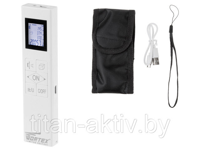 Дальномер лазерный WORTEX LR 8002 в кор. (0.05 - 80 м, двухсторонний лазерный луч)