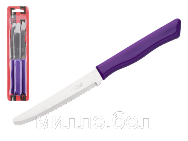 Набор ножей столовых, 3шт., серия PARATY, фиолетовые, DI SOLLE (Супер цена! Длина: 200 мм, длина лезвия: 103 - фото 1 - id-p114926722