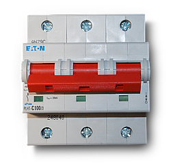 Eaton PLHT 3P 100А, тип С, 20кА, 4,5M Автоматический выключатель