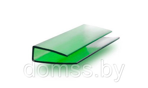 Торцевой поликарбонатный профиль 10 мм, длина 2,1м (бронза, серый, зеленый) - фото 1 - id-p114953700